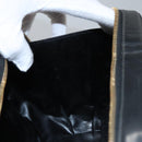 GUCCI Vanity Bamboo Pouch Enamel 2way Black 000 2040 0323 Auth ep7648-19