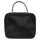 GUCCI Vanity Bamboo Pouch Enamel 2way Black 000 2040 0323 Auth ep7648-2