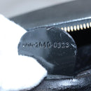 GUCCI Vanity Bamboo Pouch Enamel 2way Black 000 2040 0323 Auth ep7648-23