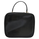 GUCCI Vanity Bamboo Pouch Enamel 2way Black 000 2040 0323 Auth ep7648-3