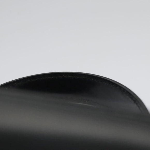 GUCCI Vanity Bamboo Pouch Enamel 2way Black 000 2040 0323 Auth ep7648