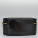 GUCCI Vanity Bamboo Pouch Enamel 2way Black 000 2040 0323 Auth ep7648-9