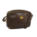 GUCCI Shoulder Bag Leather Brown Gold 001 261 1015 Auth ep7652-1