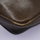 GUCCI Shoulder Bag Leather Brown Gold 001 261 1015 Auth ep7652-17