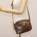 GUCCI Shoulder Bag Leather Brown Gold 001 261 1015 Auth ep7652-27