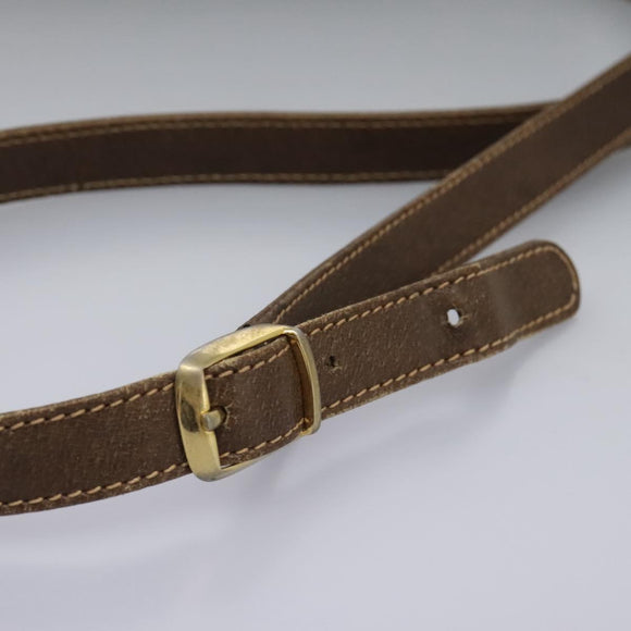 GUCCI Shoulder Bag Leather Brown Gold 001 261 1015 Auth ep7652