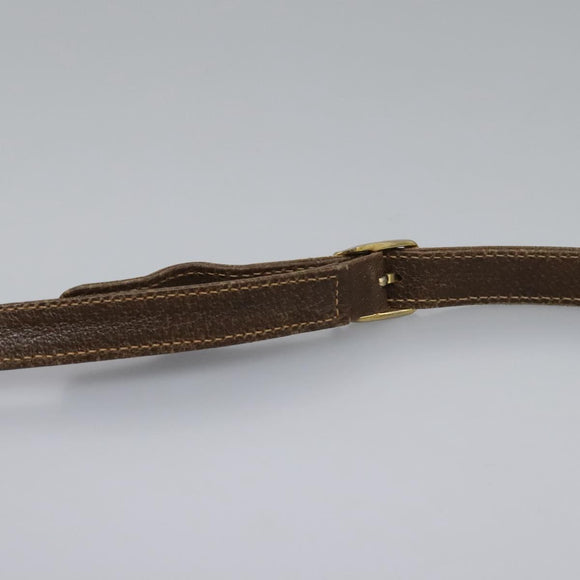 GUCCI Shoulder Bag Leather Brown Gold 001 261 1015 Auth ep7652