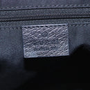 GUCCI GG Canvas Tote Bag Black Gold 146247 Auth ep7662-17