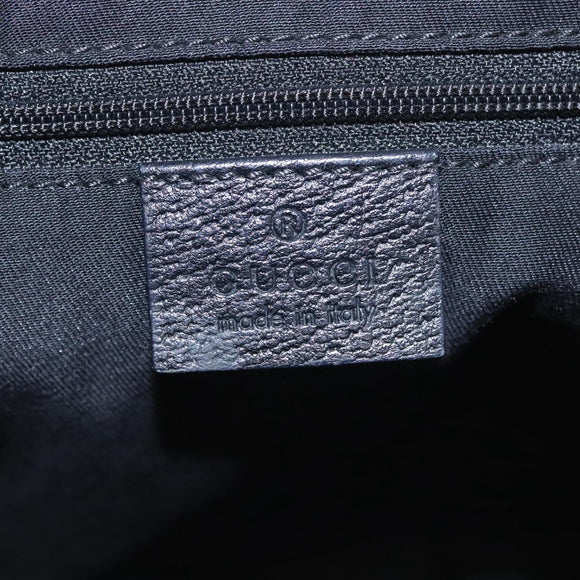 GUCCI GG Canvas Tote Bag Black Gold 146247 Auth ep7662