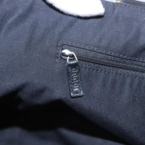 GUCCI GG Canvas Tote Bag Black Gold 146247 Auth ep7662