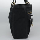 GUCCI GG Canvas Tote Bag Black Gold 146247 Auth ep7662-4