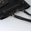 GUCCI GG Canvas Tote Bag Black Gold 146247 Auth ep7662-6