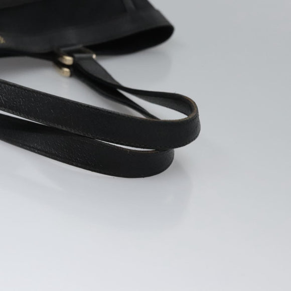 GUCCI GG Canvas Tote Bag Black Gold 146247 Auth ep7662