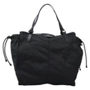 BURBERRY Nova Check Tote Bag Nylon Black Silver Auth ep7664-13