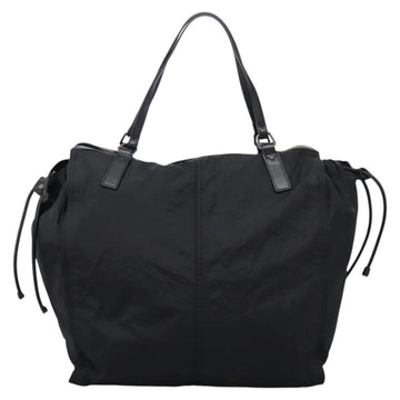 BURBERRY Nova Check Tote Bag Nylon Black Silver Auth ep7664 - 0
