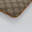 GUCCI GG Supreme Hand Bag PVC Leather Beige Silver 114600 Auth ep7666-14