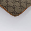 GUCCI GG Supreme Hand Bag PVC Leather Beige Silver 114600 Auth ep7666-15