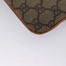 GUCCI GG Supreme Hand Bag PVC Leather Beige Silver 114600 Auth ep7666-16