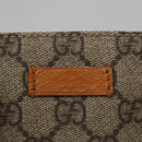 GUCCI GG Supreme Hand Bag PVC Leather Beige Silver 114600 Auth ep7666-17