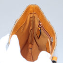 GUCCI GG Supreme Hand Bag PVC Leather Beige Silver 114600 Auth ep7666-21