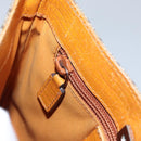 GUCCI GG Supreme Hand Bag PVC Leather Beige Silver 114600 Auth ep7666-22