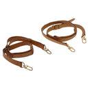 LOUIS VUITTON Shoulder Strap Leather 2Set Beige LV Auth ep7683-1