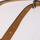 LOUIS VUITTON Shoulder Strap Leather 2Set Beige LV Auth ep7683-12