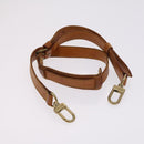 LOUIS VUITTON Shoulder Strap Leather 2Set Beige LV Auth ep7683-2