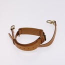 LOUIS VUITTON Shoulder Strap Leather 2Set Beige LV Auth ep7683-3