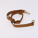 LOUIS VUITTON Shoulder Strap Leather 2Set Beige LV Auth ep7683-4