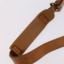 LOUIS VUITTON Shoulder Strap Leather 2Set Beige LV Auth ep7683-6