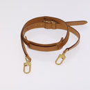 LOUIS VUITTON Shoulder Strap Leather 2Set Beige LV Auth ep7683-8