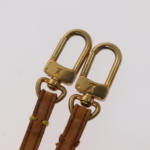 LOUIS VUITTON Name Tag Powanie Epi Shoulder Strap Leather 4 Set Beige Auth ep7688