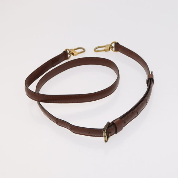 LOUIS VUITTON Name Tag Powanie Epi Shoulder Strap Leather 4 Set Beige Auth ep7688