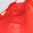 CHANEL Chain Tote Bag Caviar Skin Orange Gold CC Auth ep7741-19