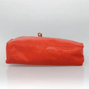 CHANEL Chain Tote Bag Caviar Skin Orange Gold CC Auth ep7741-5