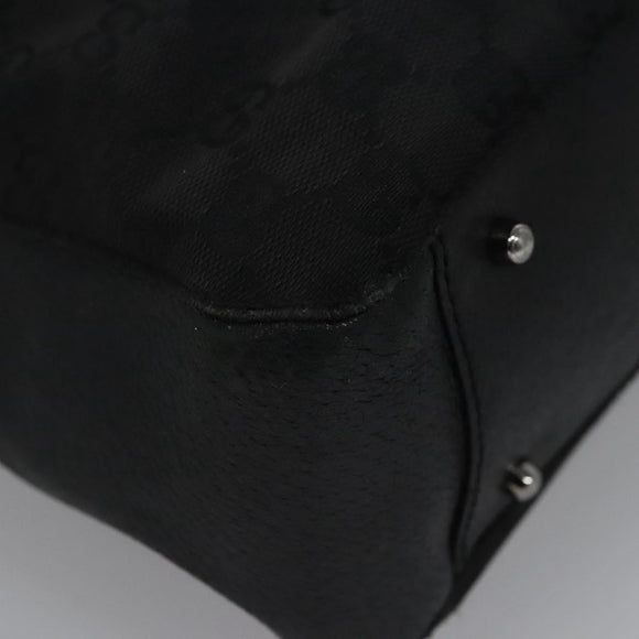 GUCCI GG Canvas Hand Bag Black 113024 Auth ep7743