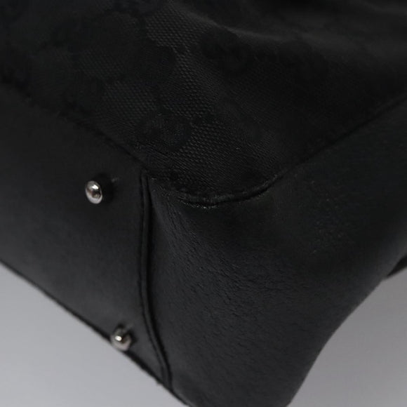 GUCCI GG Canvas Hand Bag Black 113024 Auth ep7743