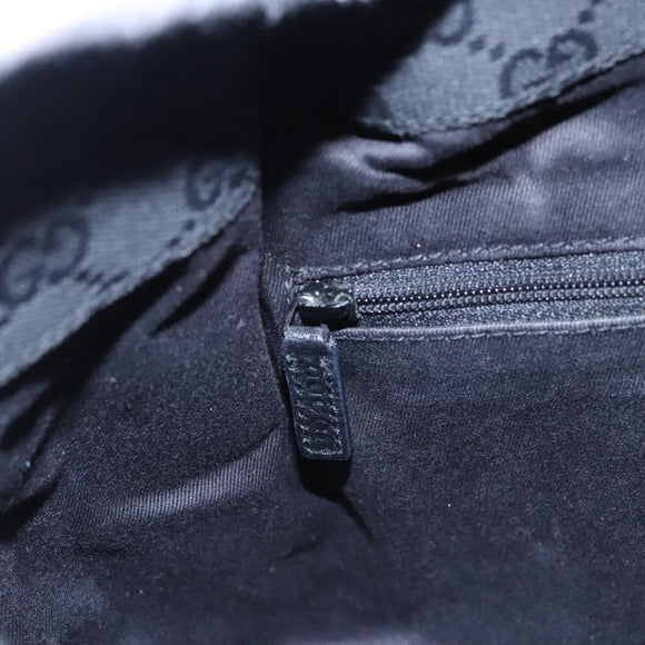 GUCCI GG Canvas Hand Bag Black 113024 Auth ep7743