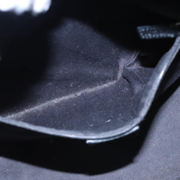 GUCCI GG Canvas Hand Bag Black 113024 Auth ep7743