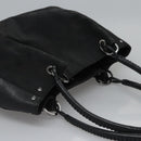 GUCCI GG Canvas Hand Bag Black 113024 Auth ep7743-6
