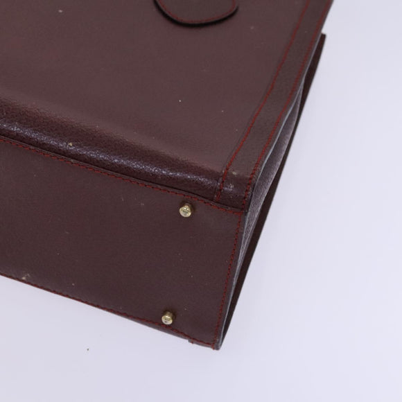 GUCCI Bamboo Hand Bag Leather Brown Gold 002 2853 0260 0 Auth ep7747