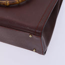GUCCI Bamboo Hand Bag Leather Brown Gold 002 2853 0260 0 Auth ep7747-12