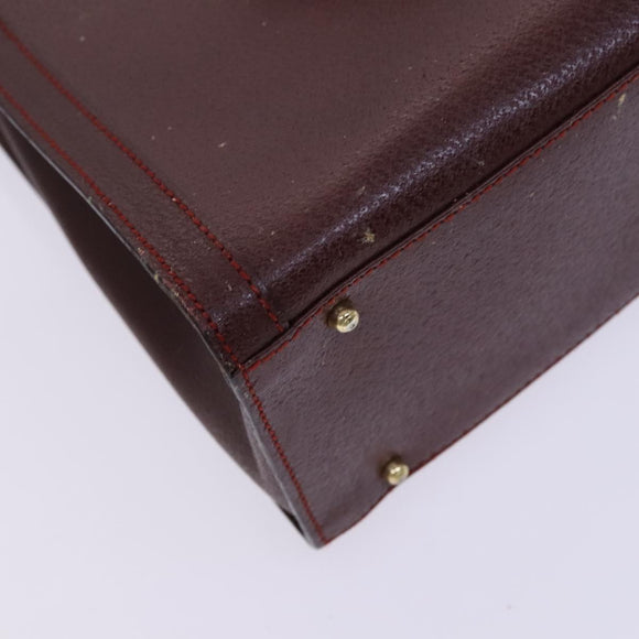 GUCCI Bamboo Hand Bag Leather Brown Gold 002 2853 0260 0 Auth ep7747