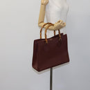 GUCCI Bamboo Hand Bag Leather Brown Gold 002 2853 0260 0 Auth ep7747-21