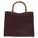 GUCCI Bamboo Hand Bag Leather Brown Gold 002 2853 0260 0 Auth ep7747-3