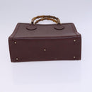 GUCCI Bamboo Hand Bag Leather Brown Gold 002 2853 0260 0 Auth ep7747-9