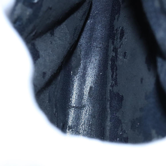 GUCCI Bamboo Hand Bag Suede Leather Navy Gold Auth ep7759