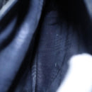 GUCCI Bamboo Hand Bag Suede Leather Navy Gold Auth ep7759-19