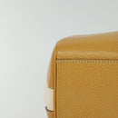 PRADA 2way Hand Bag Canvas Leather Beige Silver Auth ep7760-9